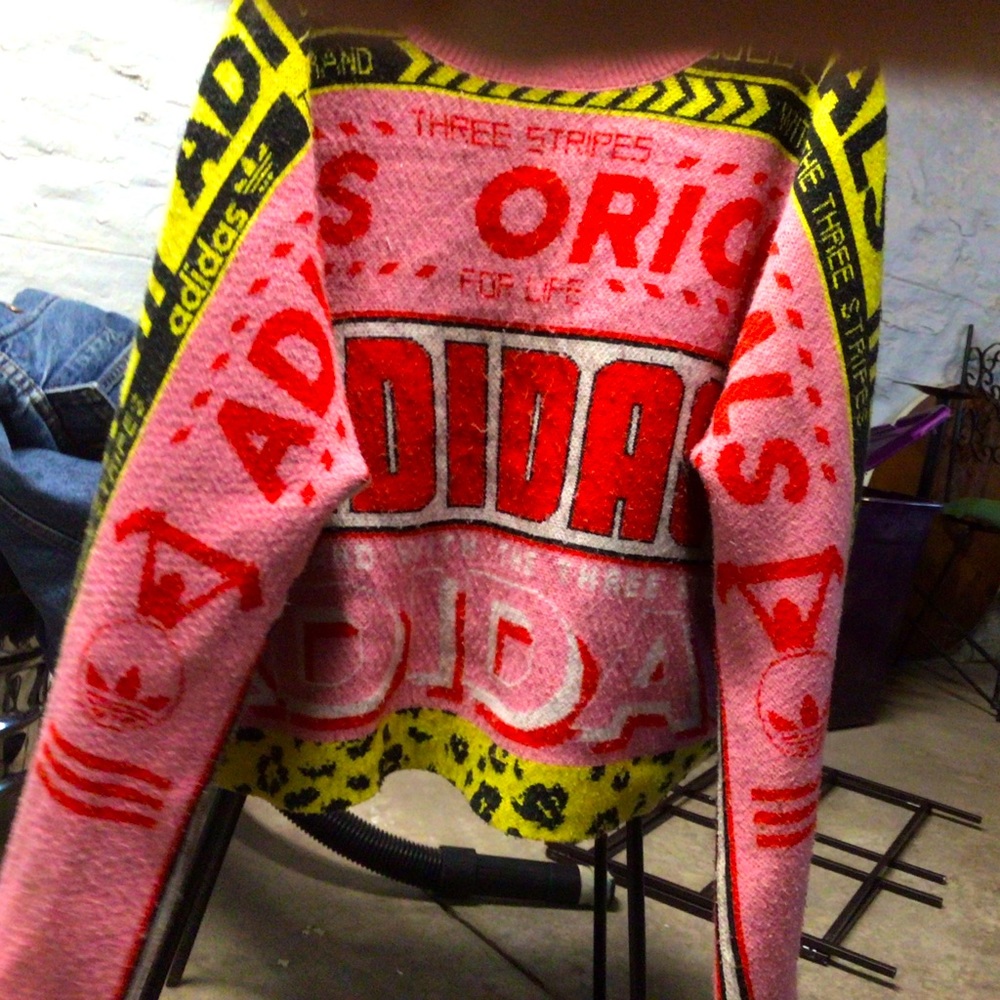 The three stripes went above and beyond with this head turner of a sweater.